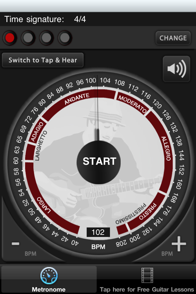 Guitar Jamz Metronome Lite App